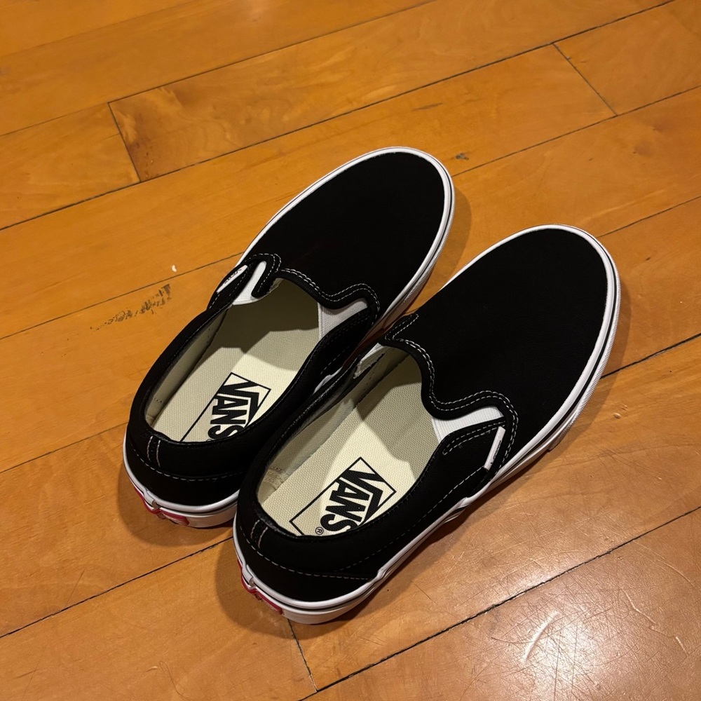 NWT Vans Black Classic Slip-On Sneakers
